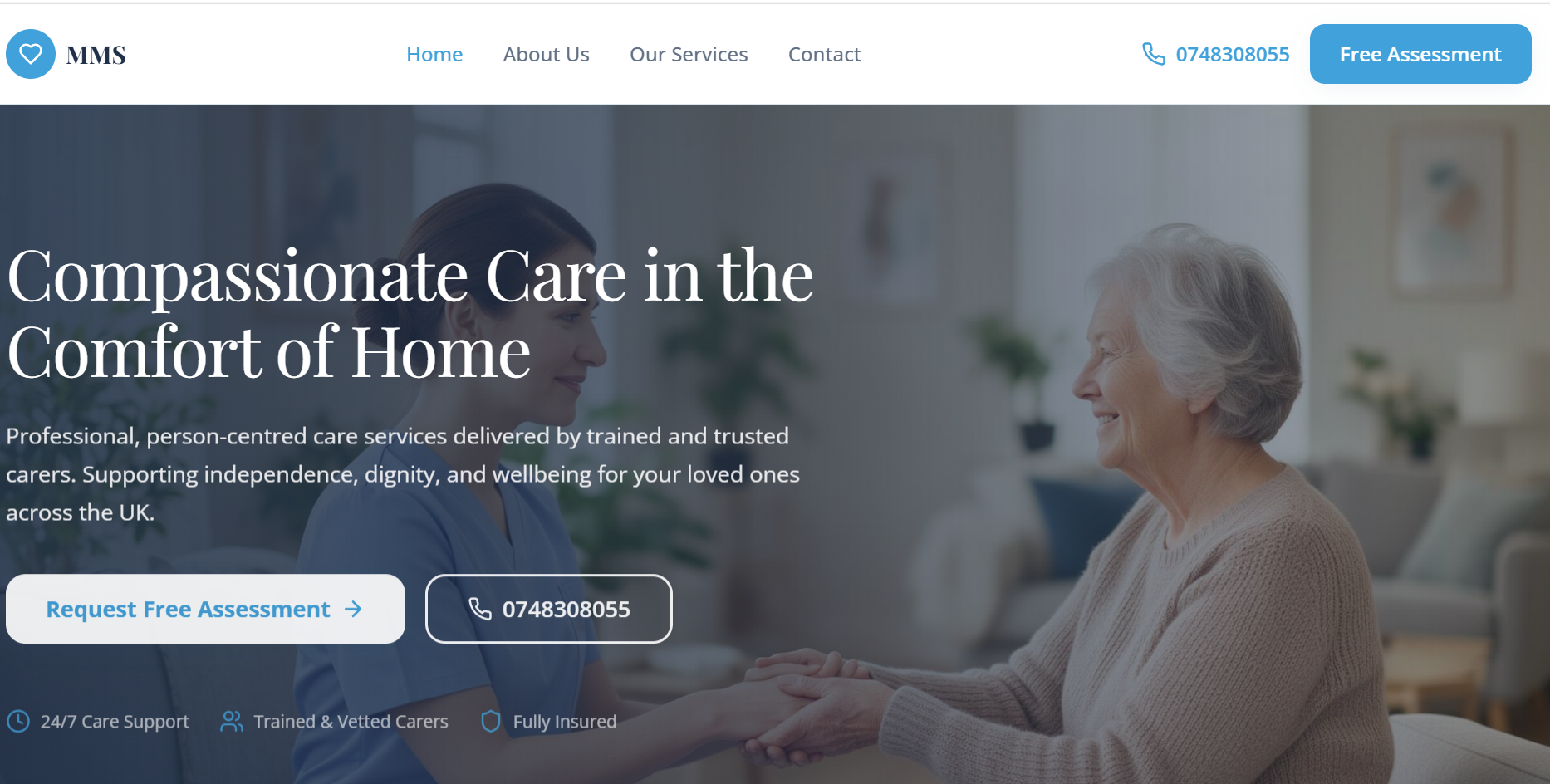 MMS — Home care services, UK